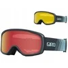 Gogle žieminiai GIRO ROAM DARK SHARK LIGHT STREAKER (szyba AMBER SCARLET 19-42% S2 + Geltonas 77% S1) (NEW 2024/2025)