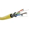 Goobay CAT5e laidas F/UTP AWG 26/7 Geltonas apvalus 100m