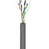 Wentronic Goobay CAT 5e tinklo kabelis, U/UTP, pilkas – Kabelio ilgis 100 m