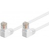 Goobay CAT 5eKabel łączący 1x 90 pod kątem,U/UTP, Baltas - Długość kabla 1 m (RB96070)
