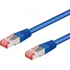 Goobay CAT 6 patch kabelis S/FTP (PiMF), mėlynas, 10 m, Cat6, S/FTP (S-STP), RJ-45, RJ-45, mėlynas