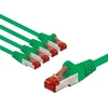 Goobay CAT 6 kabelis krosowy, S/FTP (PiMF), 2 m, žalia, komplektas 5 - Długość kabla 2 m