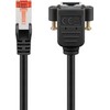 Goobay CAT 6 ilgintuvas S/FTP (PiMF), juodas - Laido ilgis 0,5 m