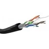 Goobay tinklo kabelis | CAT 6 U/UTP | AWG 23/1 | Kabelio ilgis: 100 m | Juodas