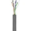 Wentronic Goobay CAT 6 tinklo kabelis, U/UTP, pilkas - Kabelio ilgis 100 m
