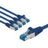 Goobay CAT 6A pataisomasis kabelis, S/FTP (PiMF), 5 m, mėlynas, rinkinys 5 - Kabelio ilgis 5 m