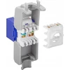 Goobay CAT 6A Keystone Jack RJ45, UTP, 500 MHz – mėlynos spalvos versija