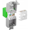 Goobay CAT 6A Keystone Jack RJ45, UTP, 500 MHz – žalia spalva