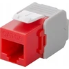 „Goobay CAT 6A Keystone RJ45“ išvestis, UTP, 500 MHz – raudonos spalvos versija