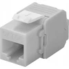 Goobay CAT 6A Keystone RJ45 lizdas, UTP, 500 MHz – šviesiai pilkos spalvos versija