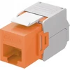 Goobay CAT 6A Keystone RJ45 lizdas, UTP, 500 MHz – oranžinės spalvos versija