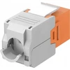 Goobay CAT 6A Keystone RJ45 lizdas, UTP, 500 MHz – oranžinės spalvos versija