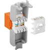 Goobay CAT 6A Keystone RJ45 lizdas, UTP, 500 MHz – oranžinės spalvos versija