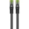Goobay CAT 8.1-1000 S/FTP AWG26 LSZH Juodas 10m - Kabelio ilgis 10m