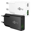Goobay Dvigubas USB-C PD GaN plonas greitasis įkroviklis (25 W)