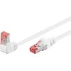 Goobay CAT 6 pataisinis kabelis 1x 90° kampu, S/FTP (PiMF), baltas, 5m