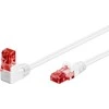 Goobay Gobay Kabelis LAN Patchcord CAT 6 U/UTP 1x90 Baltas 10m
