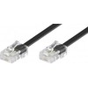 Goobay GOOBAY 10x ISDN Modulinis prijungimo kabelis 3 metrų juodas RJ45 jungtis 8P4C į RJ45 jungtis 8P4C - 50255