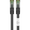 Wentronic Goobay Goobay CAT 8.1 pleistras kabelis, S / FTP (PiMF), juodas, 10 m - LSZH be halogenų, varinis AWG 24 (66726)