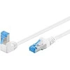 Goobay Kabelis LAN Patchcord CAT 6A S/FTP 1x90 balta 10m