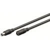 DC prailgintuvas 5.5/2.1mm - kaištis-lizdas - 10m - juodas - Goobay 71400