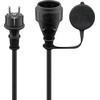 Wentronic „Goobay“ maitinimo laidas 5 m, juodas - „Schuko“ lizdas (F tipas, CEE 7/4) > F tipas (F tipas, CEE 7/4) (71472)