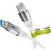 Kabelis USB Goobay USB-A - RJ-45 10 m Baltas (RB74163)
