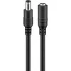 DC prailgintuvas 5.5/2.5mm - kaištis-lizdas - 10m - juodas - Goobay 71402