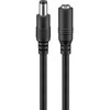 Goobay DC maitinimo kabelio ilgiklis 5m 5.5×2.1mm juodas 2×0.5 mm² max 24VDC 120W