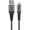 Goobay Micro USB į USB-A laidas su metalinėmis jungtimis 2 m RB49283