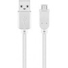 Kabelis USB Goobay USB-A - micro-B 3 m Baltas (RB96194)