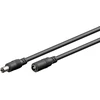 Goobay DC maitinimo kabelio ilgiklis 1.5m 5.5×2.5mm juodas 2×0.5 mm² max 24VDC 140W