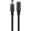 Goobay DC maitinimo kabelio ilgiklis 1.5m 5.5×2.5mm juodas 2×0.5 mm² max 24VDC 140W