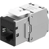 Goobay Keystone modulis RJ45 CAT 6A, STP, Slim, juodas - Spalvos variantas juodas