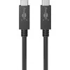 Kabelis USB Goobay USB-C - USB-C 1 m Juodas (49254)