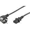Goobay 50077 Šalto įrenginio prijungimo laidas, kampinis, 2 m, juodas