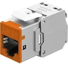 Goobay Modulis Keystone RJ45 CAT 6A, STP, Slim, oranžinė - Wersja kolorystyczna oranžinė