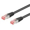 Goobay Patchcord, S/FTP, Cat6a, 7,50 m, juoda (93853)