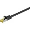 Goobay 3m RJ45 pataisinis kabelis CAT 6A S/FTP (PiMF), 500 MHz, su CAT 7 neapdorotu kabeliu, juodas LSZH be halogenų, varinis