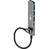„Goobay Slim“ 4 prievadų USB šakotuvas, USB-C™ į USB-C™/USB-A, 5 Gb/s