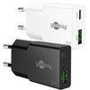 Goobay Dvigubas USB-C™ PD GaN plonas greitasis įkroviklis (20 W)