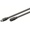 DC prailgintuvas 5.5/2.1mm - kaištis-lizdas - 3m - juodas - Goobay 71399