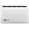 Šakotuvas Goobay 5 prievadų „Gigabit“ komutatorius, baltas 64563 (4040849645631)