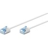 Goobay itin lankstus CAT 6A pataisinis kabelis, plonas, U/FTP, baltas – Laido ilgis 7,5 m