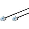 Goobay ypač elastingas CAT 6A kabelis krosinis, plonas, U/FTP, juodos spalvos - Kabelio ilgis 5 m