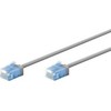 Goobay Itin lankstus CAT 6A kabelis, plonas, U/UTP, pilkas - Laido ilgis 7,5 m