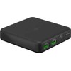 Goobay USB-C™ PD GaN daugiaprievadis stalinis įkroviklis (65 W), juodas