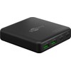 Goobay USB-C™ PD GaN daugiaprievadis stalinis įkroviklis (100 W), juodas – spalvota versija, juoda