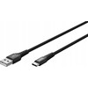 Kabelis USB Goobay USB-A - USB-C 0.5 m Juodas (RB74525)