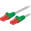 Goobay Wentronic Goobay CAT 6 Crossover-Komutacinis kabelis, U/UTP, pilka, žalia, pilkai žalia, 1 m - CCA coppergemisch medžiaga (68471)